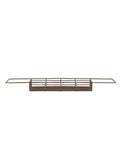 Nkuku aged brass Indore bath bridge, UK version
