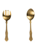 Nkuku Gold Khana salad servers 25cm - British product