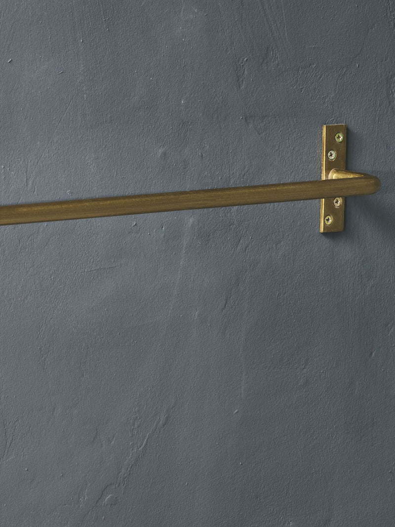 Nkuku Brass Laila Iron Hanging Rail 120cm, UK version