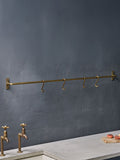 Nkuku Brass Laila Iron Hanging Rail 120cm, UK version