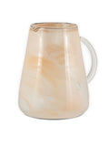 Nkuku glass jug apricot marble swirl - British product