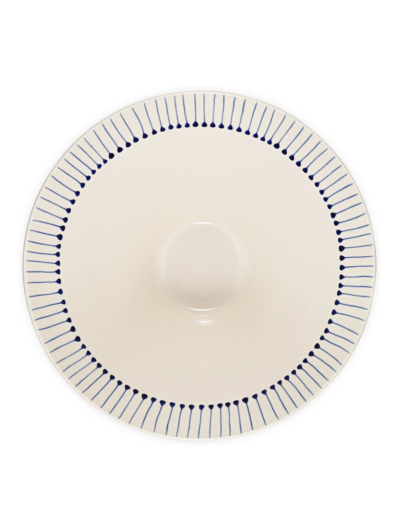 Nkuku Iba serving bowl hand-painted ceramic (British brand)
