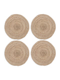 Nkuku Keso natural woven placemat 35cm - British product