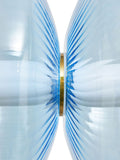 Visconte Elias sky blue 6 LED glass ceiling light (British brand)