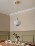 BHS satin brass LED pendant light (British brand)