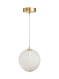 BHS satin brass LED pendant light (British brand)