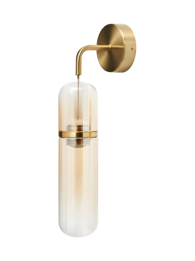 BHS Bjorn LED glass wall lamp with champagne shade (British brand)