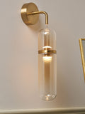BHS Bjorn LED glass wall lamp with champagne shade (British brand)