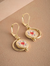 Next Cath Kidston Gold Tone Spinning Pendant Earrings- Buy online at McGrocer