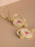 Cath Kidston spinning pendant earrings gold tone - British product