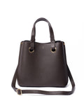 LRM Goods Gracie brown leather bucket bag, imported from the UK