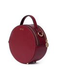 LRM Goods red Rosie leather circle bag - British product