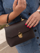 Next LRM Goods Lucinda Leather Top Handle Bag Brown- Buy online at McGrocer