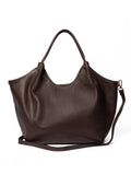 LRM Goods Lily Leather Brown Tote Bag, imported from the UK