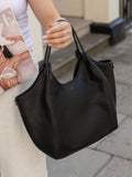 LRM Goods Lily tote bag in black leather, UK version