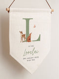 No Ordinary Gift personalised woodland hanging flag 20x30cm, imported from the UK
