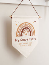 Next No Ordinary Gift Personalised Rainbow Design Hanging Flag 20x30cm- Buy online at McGrocer