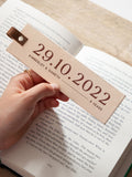 No Ordinary Gift personalised engraved leather bookmark, imported from the UK
