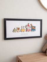 Next No Ordinary Gift Personalised Animal Circus Train New Baby Details Print- Buy online at McGrocer