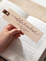 Next No Ordinary Gift Personalised Couples Names Engraved Leather Bookmark- Buy online at McGrocer