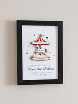 Next No Ordinary Gift Personalised New Baby Funfair Carousel Print A5- Buy online at McGrocer