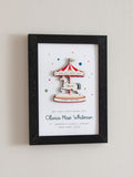 No Ordinary Gift baby carousel print 18x24cm - British product