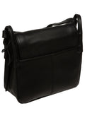 Pure Luxuries London Black Elston leather cross-body bag - British product