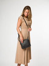 Next Pure Luxuries London Black Alderley Leather Cross-Body Bag- Buy online at McGrocer