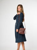Pure Luxuries London Brown Amberlyn cross-body bag (British brand)