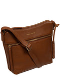 Pure Luxuries London brown Thorne leather cross-body bag, imported from the UK