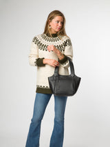 Next Pure Luxuries London Black Ormesby Leather Handbag- Buy online at McGrocer
