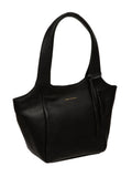 Pure Luxuries London Ormesby leather handbag black, imported from the UK