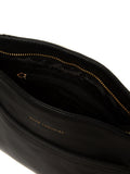 Pure Luxuries London black leather cross-body bag, imported from the UK