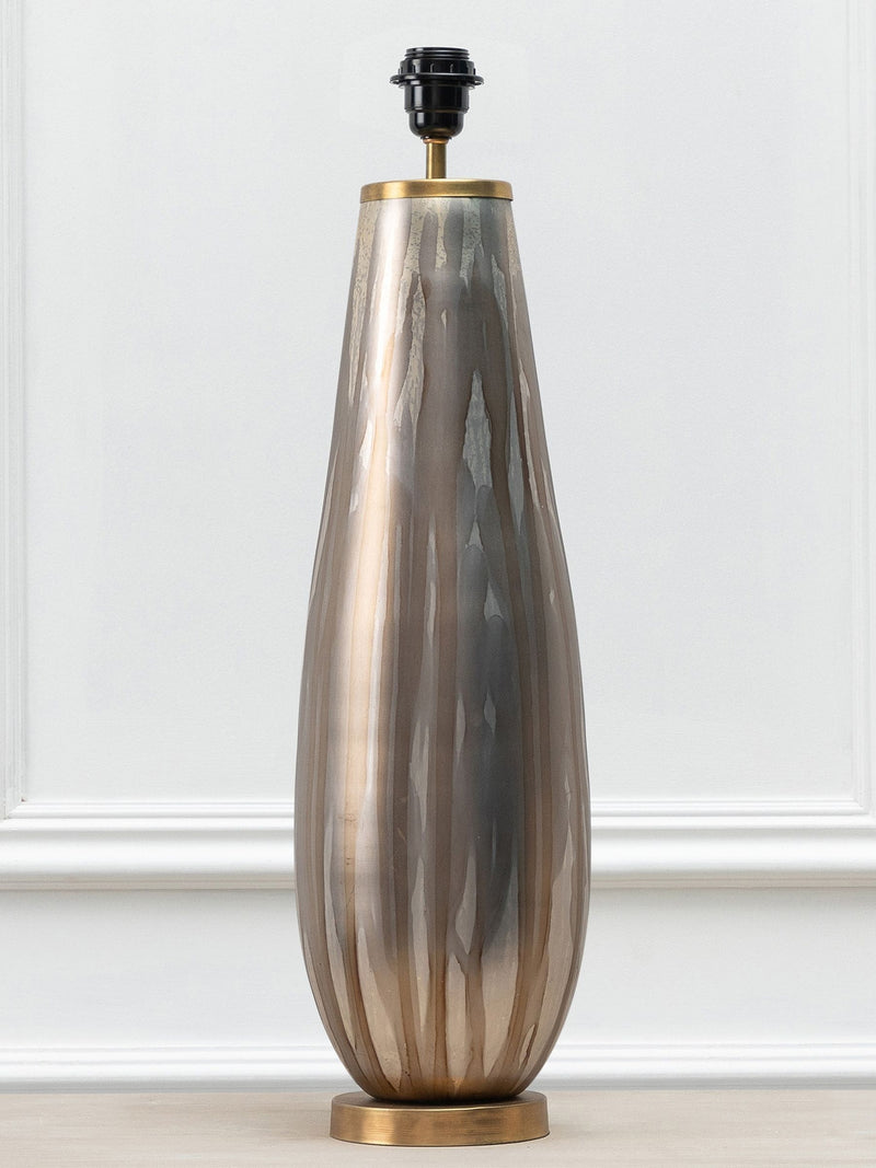 Voyage Maison Minerva glass table lamp base 65cm, imported from the UK