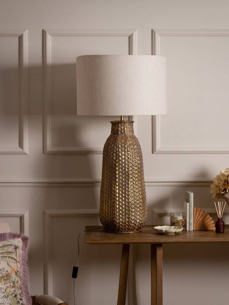 Voyage Maison gold table lamp base 60cm, imported from the UK