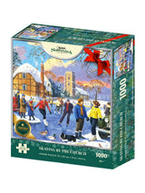 Next Kidikraft Xmas Nostalgia Skating By The Church 1000 Piece Jigsaw Puzzle- Buy online at McGrocer
