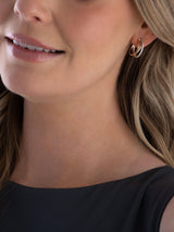 Next Beaverbrooks Gold 9ct Cubic Zirconia Twist Hoop Earrings- Buy online at McGrocer