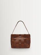 Next St Agni Brown Woven Mini Tote Bag- Buy online at McGrocer