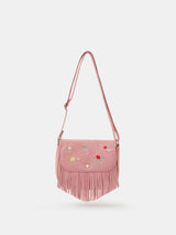 Next Angels By Accessorize Pink Girls Floral Embroidered Fringe Cross-Body Bag- Buy online at McGrocer