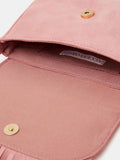 Angels By Accessorize pink floral fringe cross-body bag - British product