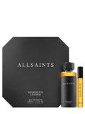 AllSaints Shoreditch Leather 100ml gift set with travel spray, imported from the UK