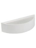 Searchlight white plaster wall light, frosted coral - British product