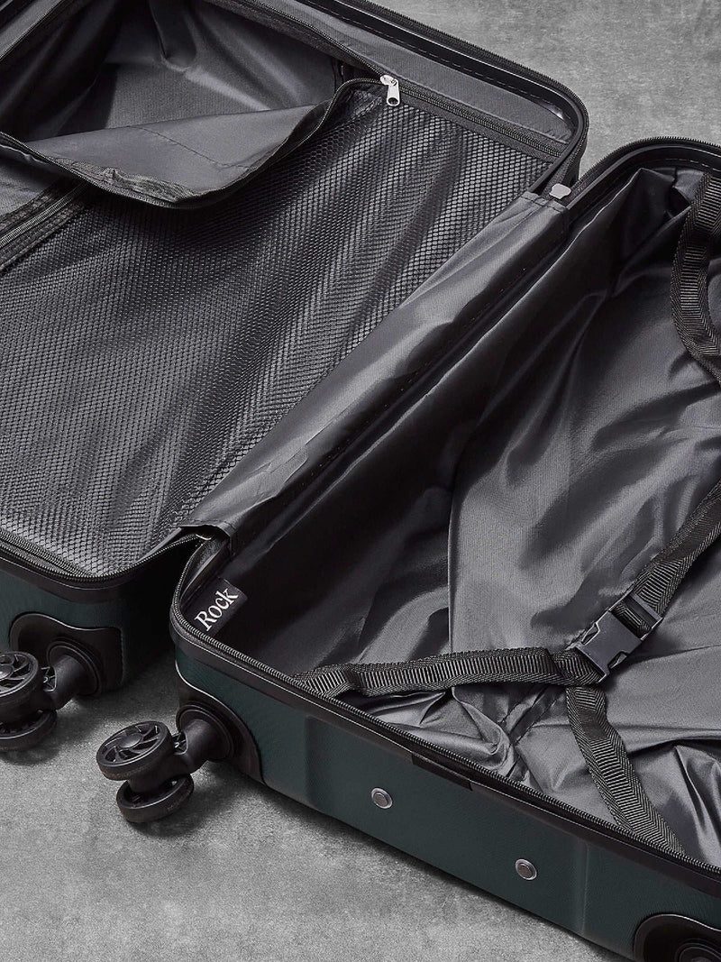 Rock Lincoln large green suitcase 98L imported from the UK