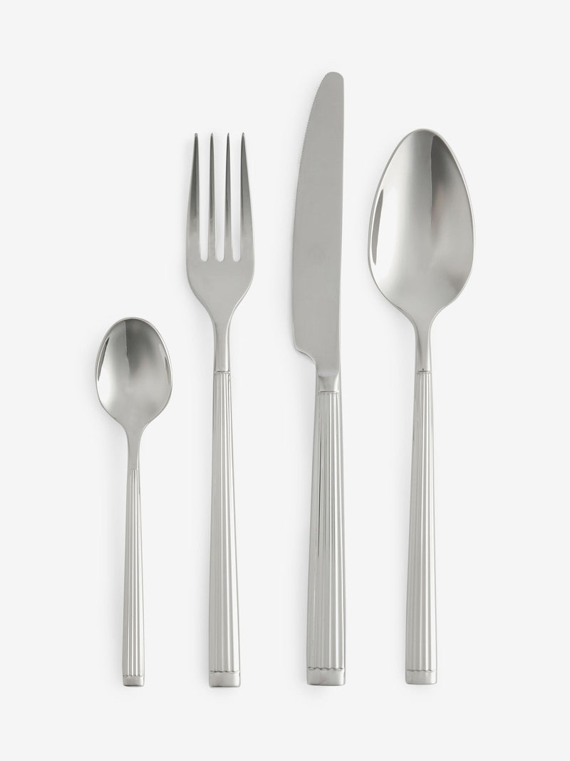 Silver Westbury Ridge stainless steel cutlery set 16 piece, imported from the UK