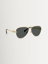 Next Versace Gold Ve2283 Pilot Sunglasses- Buy online at McGrocer