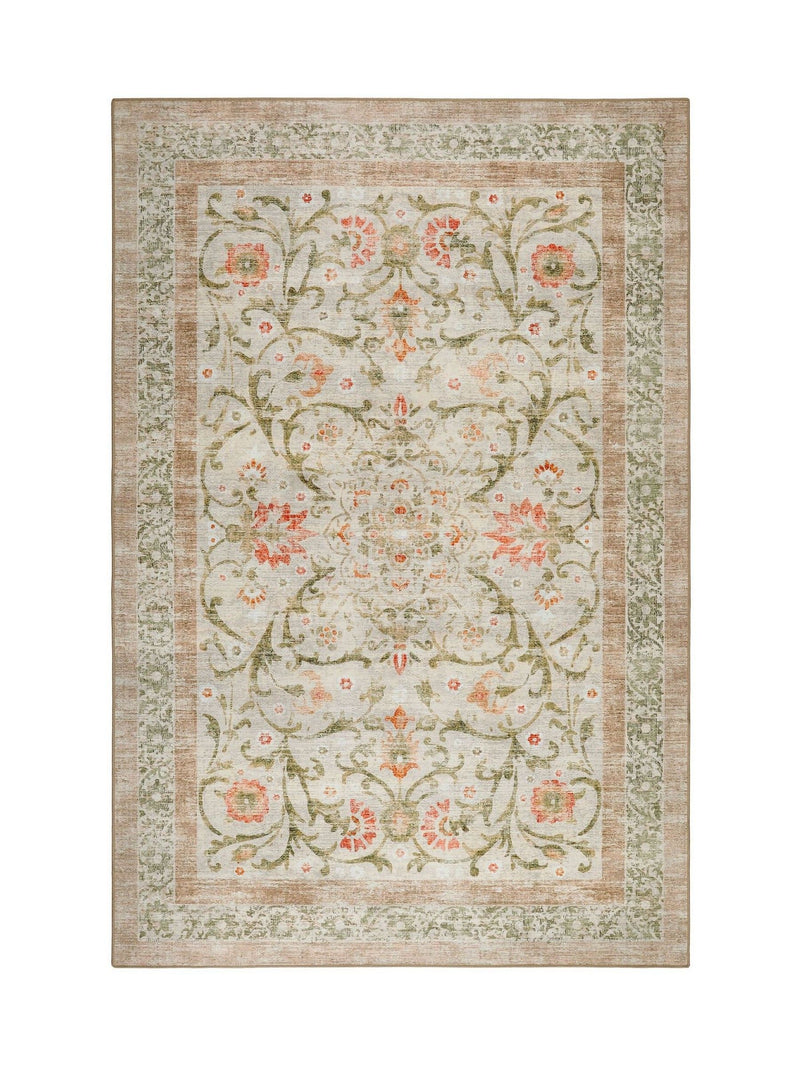Hug Rug beige green floral paisley rug 160x230 cm, UK version
