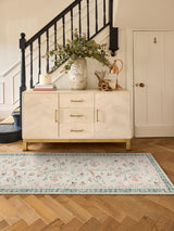 Next Hug Rug Green British Made Washable English Floral Print Runner- Buy online at McGrocer