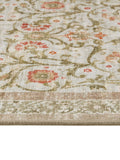 Hug Rug Country Paisley rug beige green floral, imported from the UK