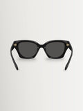 Coach Butterfly Sunglasses in black acetate with grey lenses (British brand)