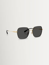 Next Coach Gold Irregular Sunglasses- Buy online at McGrocer